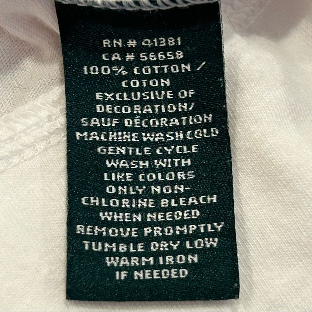 Lauren Ralph Lauren White Cotton Button-up Hoodie M - Picture 6 of 8